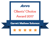 AVVO Clients Choice Award 2017 Garrett Mathew Solomon.
