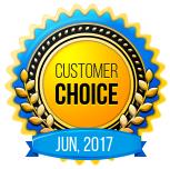 It is a Customer Choice badge for June 2017.