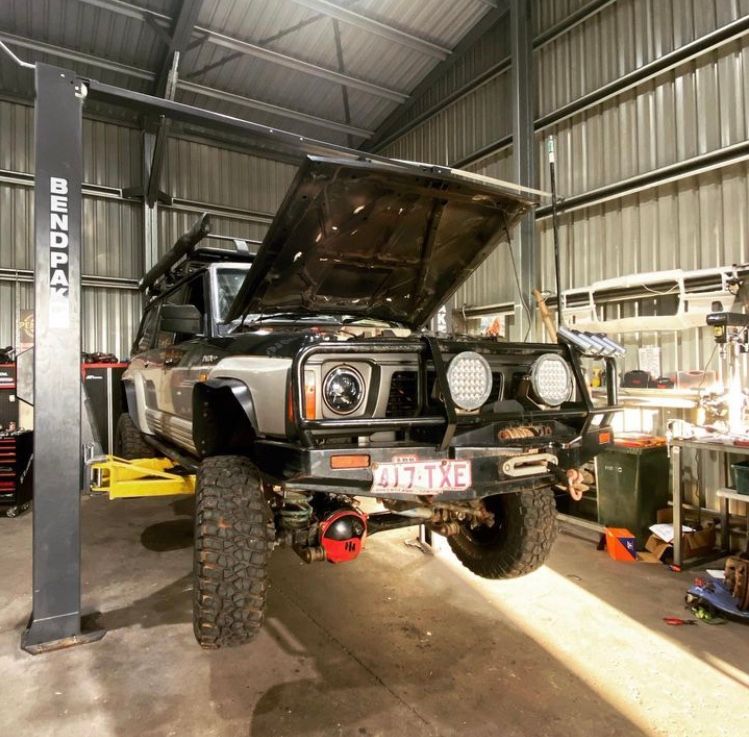 4WD  Car being serviced — Trusted Mechanic in Hervey Bay