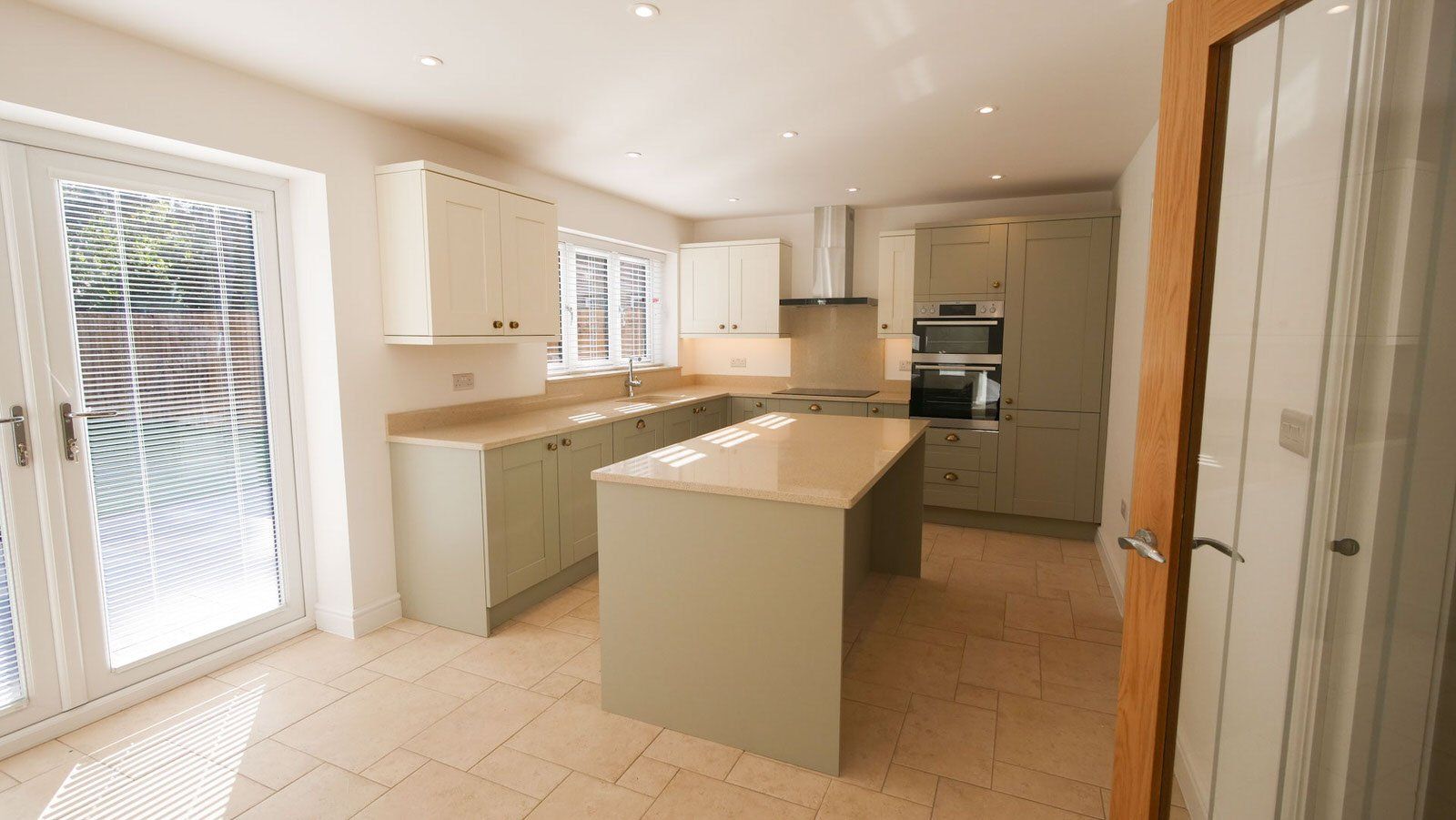Kitchen interior at new build home in Cheshire