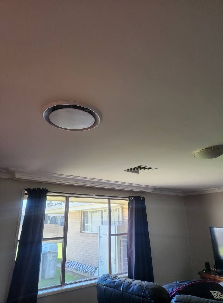 Room Interior Showing a Ceiling With Two Light Fixtures — Unger Air in South Tamworth, NSW
