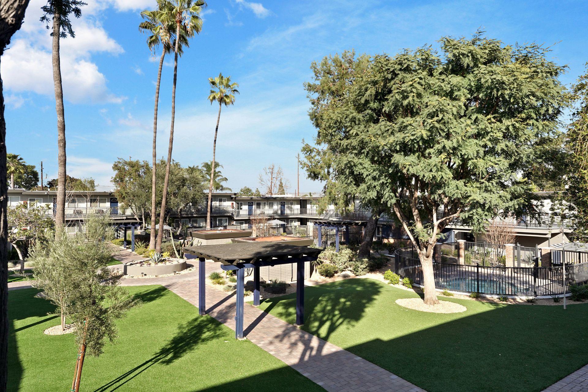 Photo gallery of Interior and Exterior shots of The Courtyards and Tierra Palms Apartments