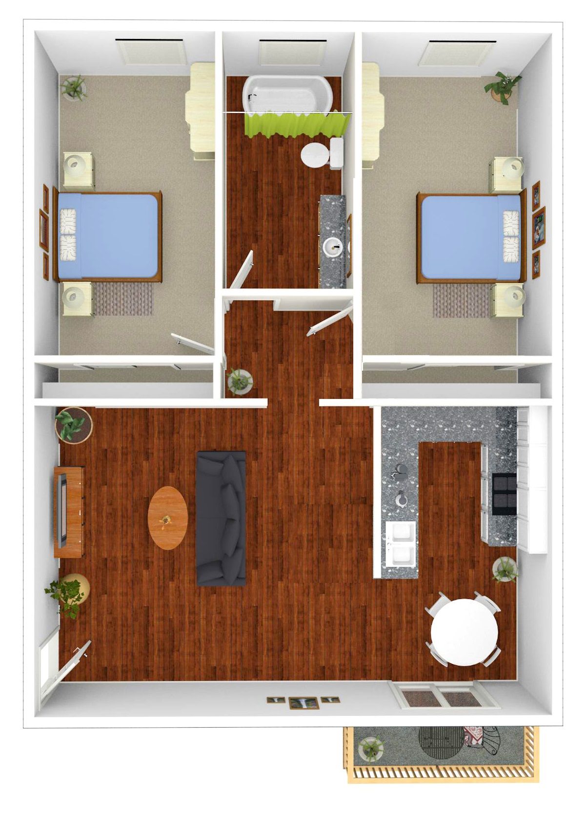 2 Bed | 1 Bath