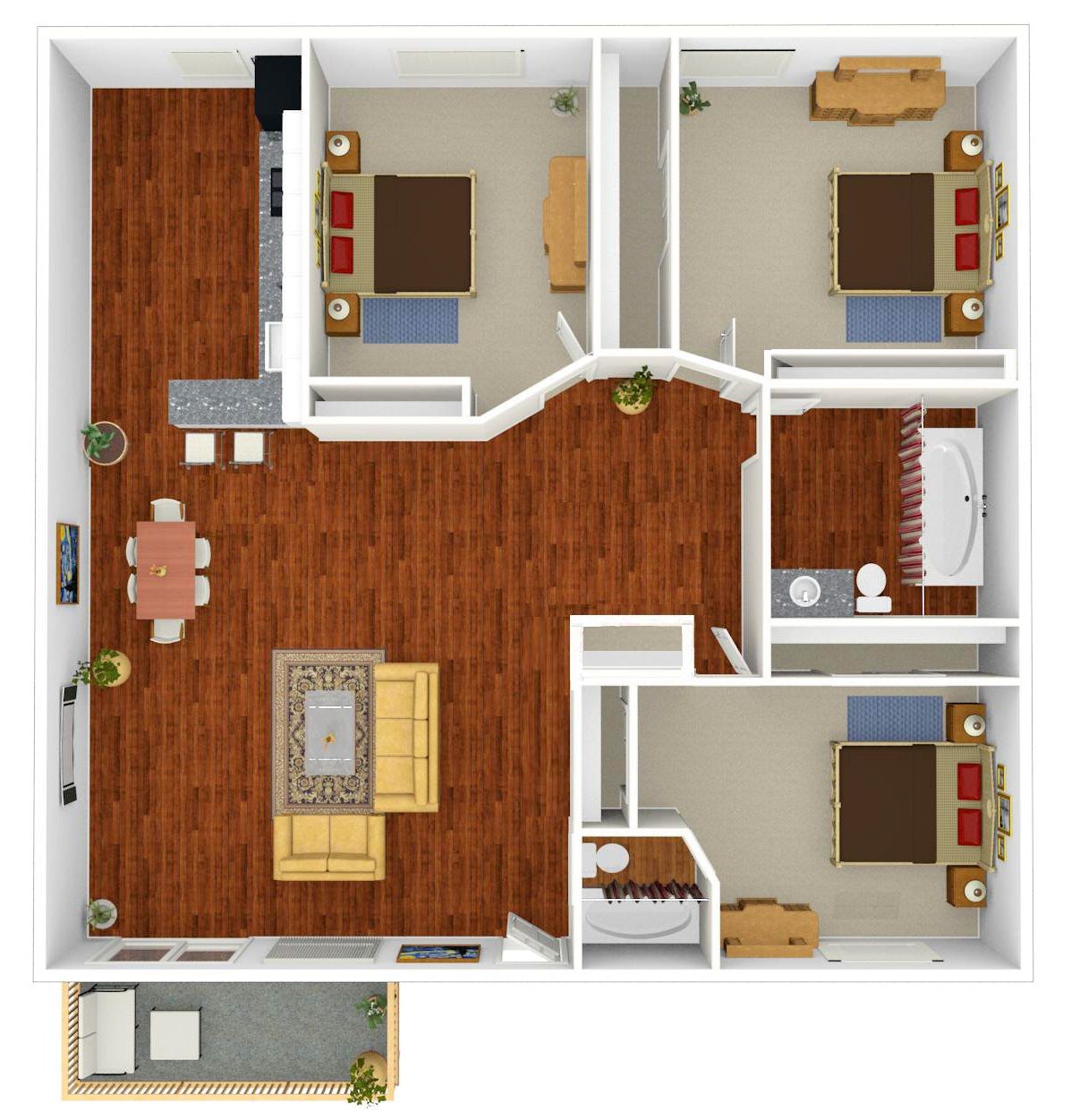 3 Bed | 2 Bath