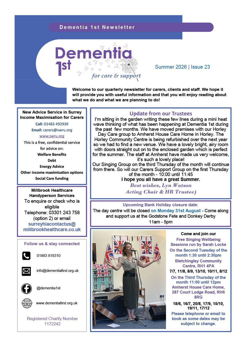 Dementia First Newsletter