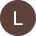Brown circle with a white 