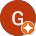 Orange circle with the letter 