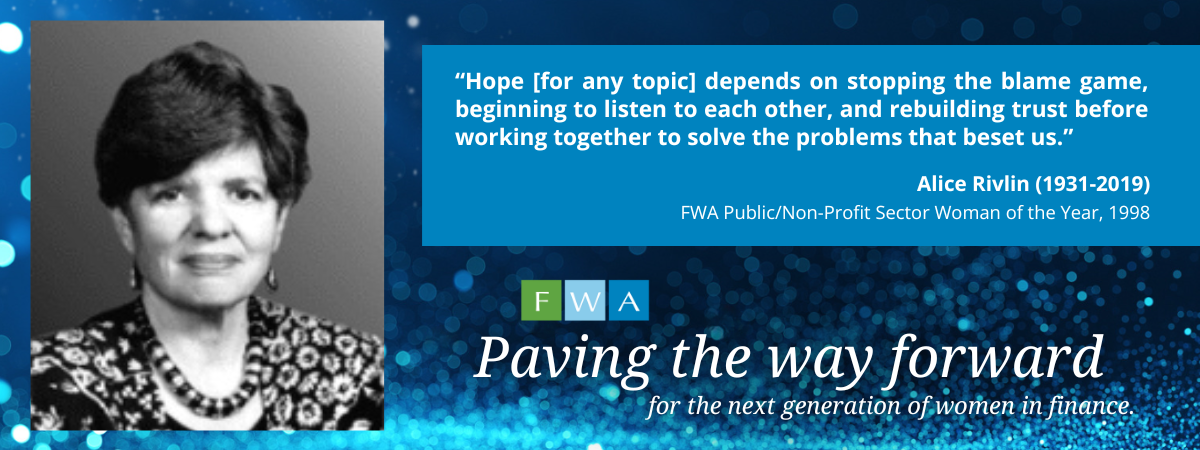 Women's History Month - 1998 FWA Public/Non-Profit Sector Woman of the ...