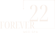 Logo for Forever 22 Med Spa, with 