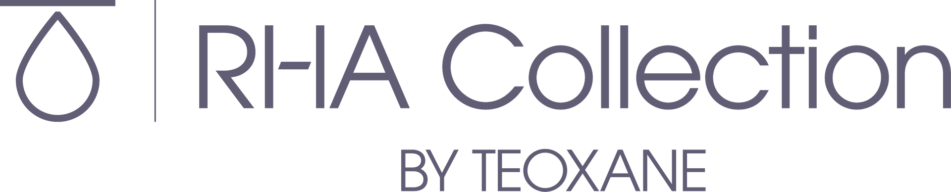 RHA Collection logo with a teardrop and text 