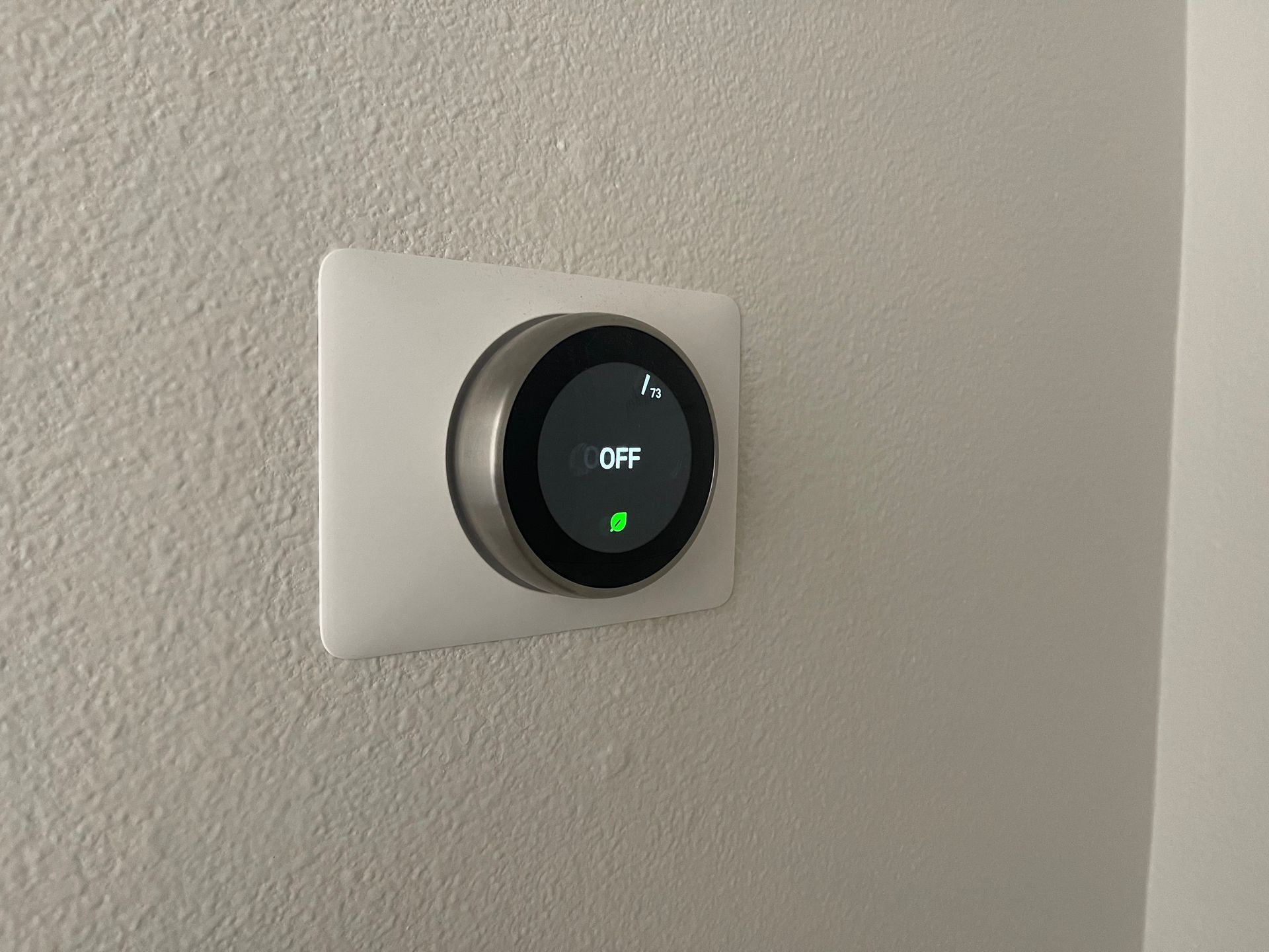 modern black ac thermostat