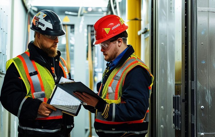 industrial maintenance team