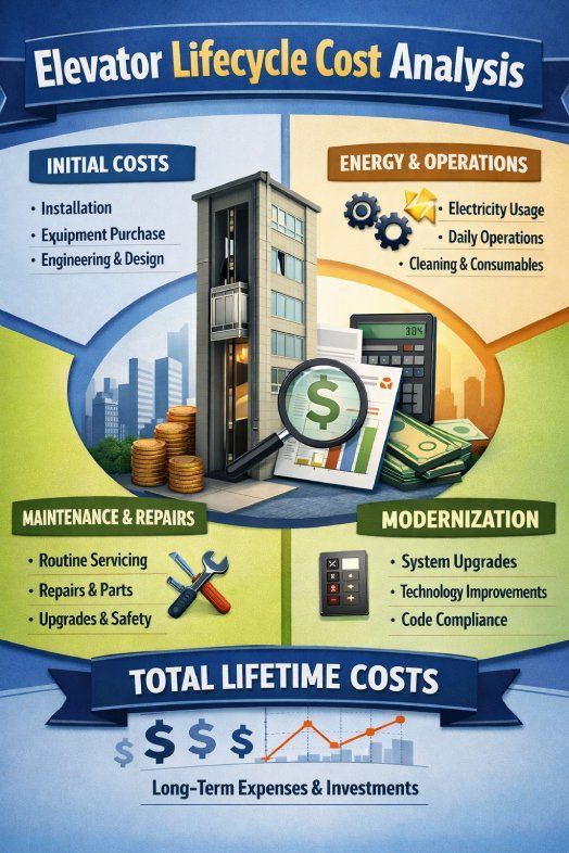 elevator lifecycle cost breakdown