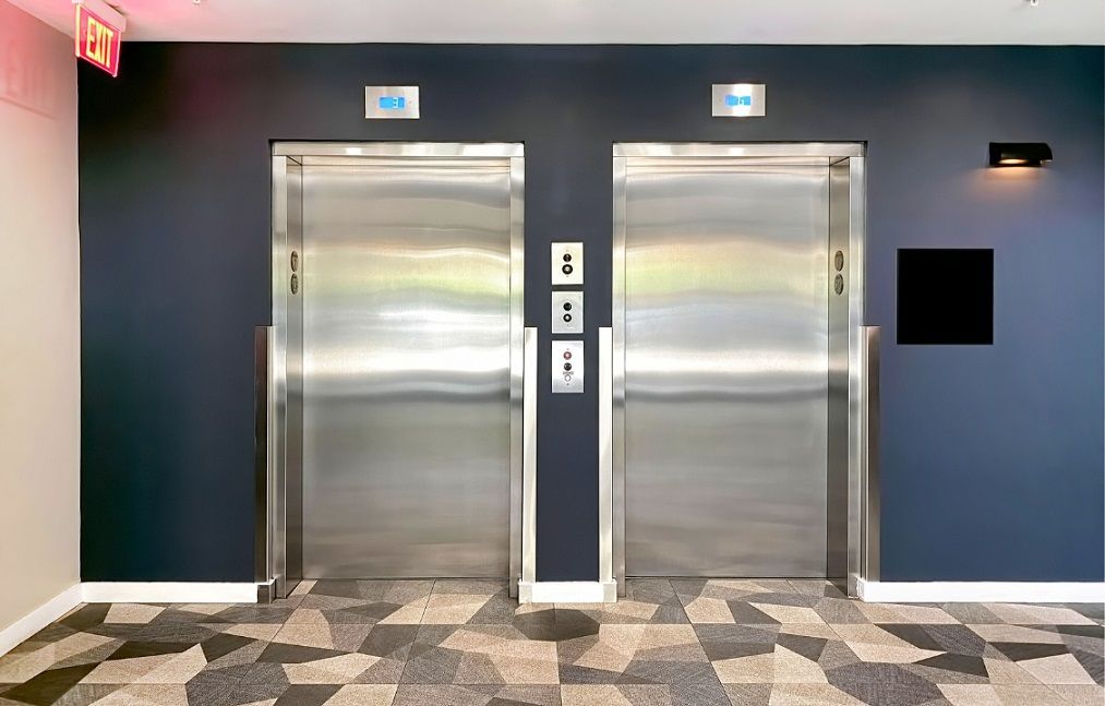 modern elevator building