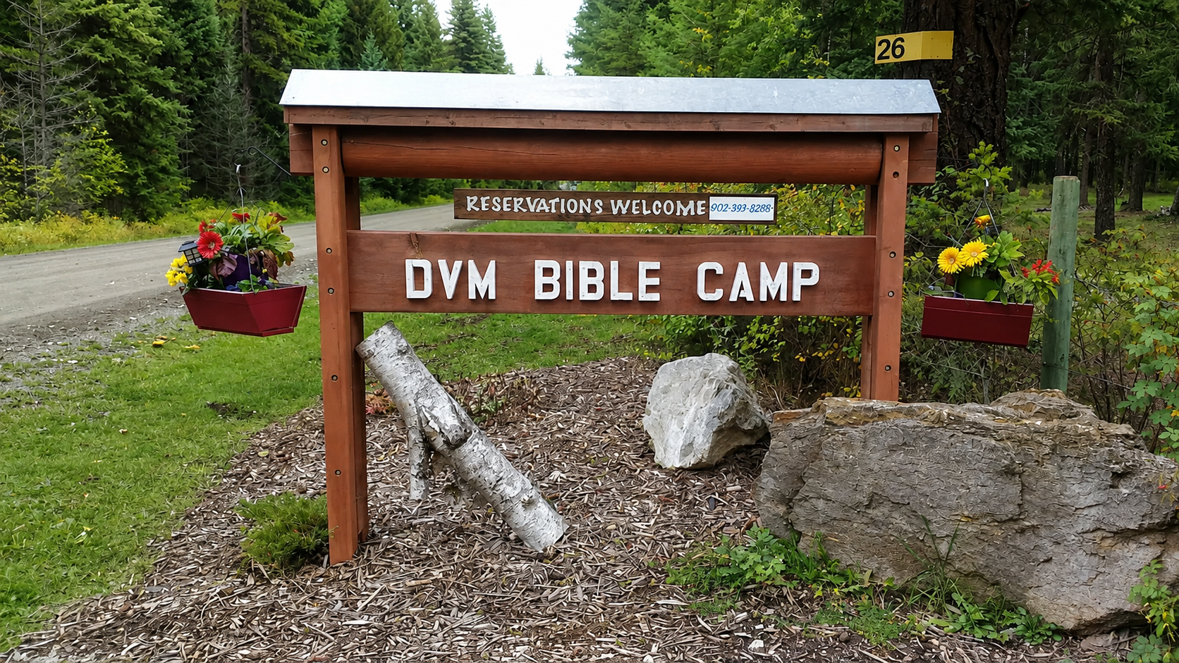 DVM Bible Camp Sign