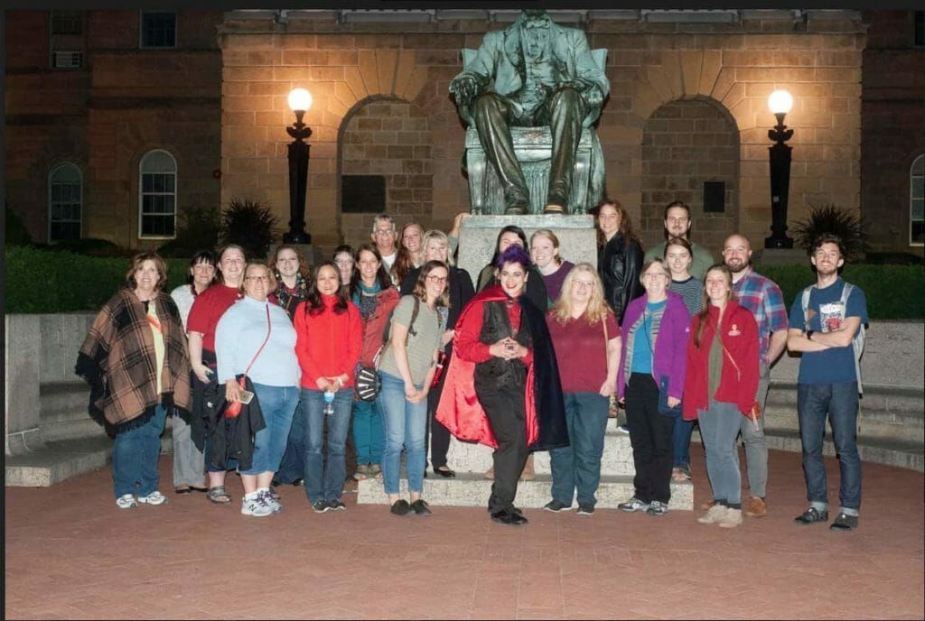 Ghost tour on Bascom hill Madison Wisconsin