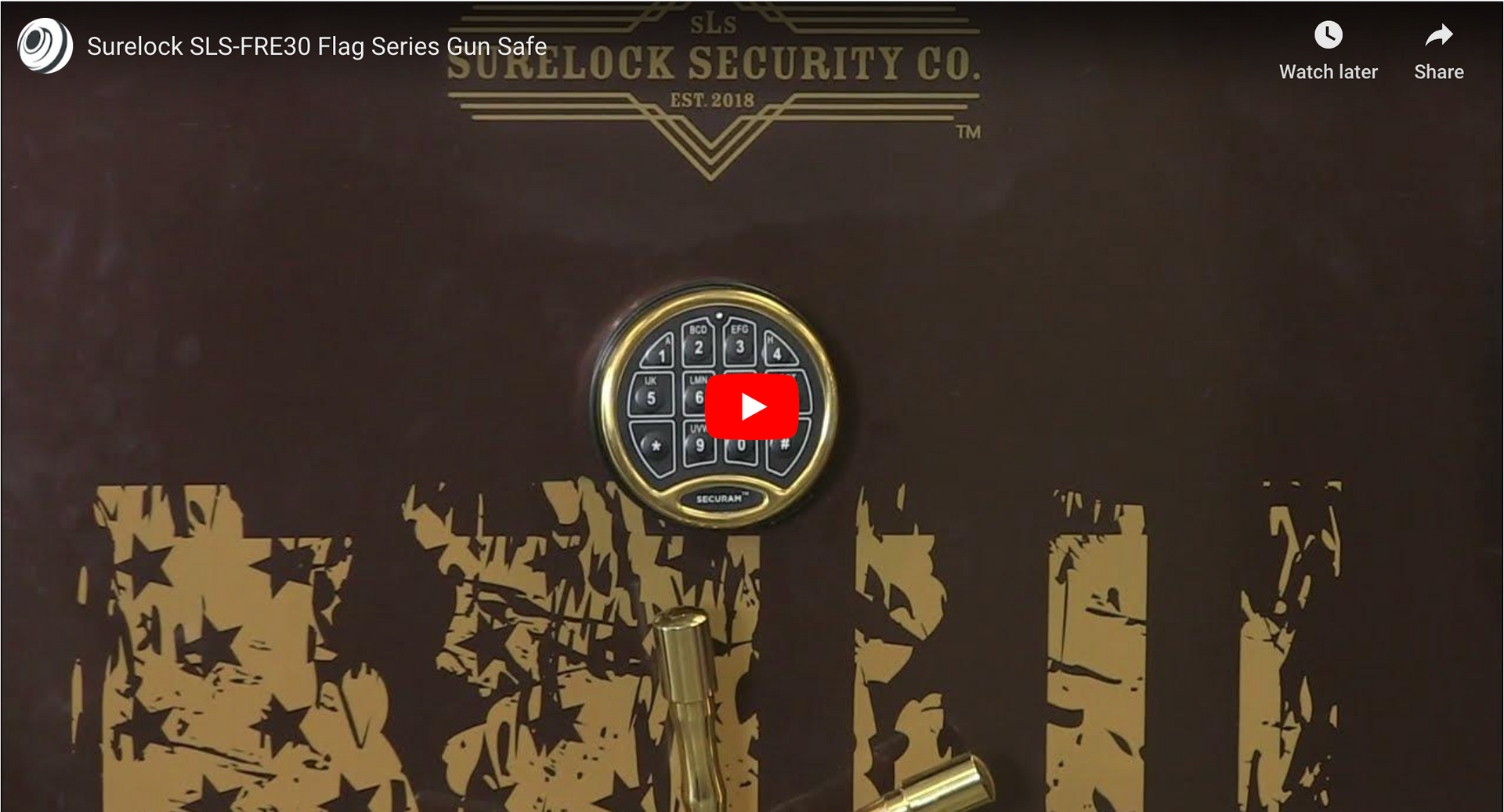 A video of a safe from the sherlock security co.