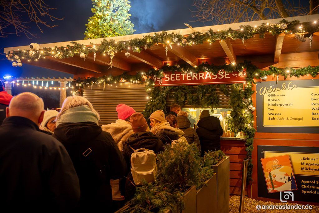 Winterliches Eventgelände für Firmenfeiern in Magdeburg.