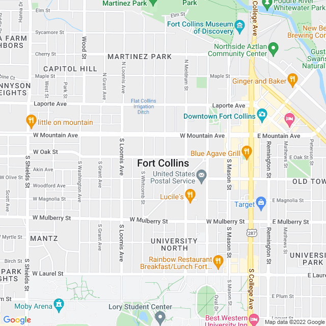 Map of business location