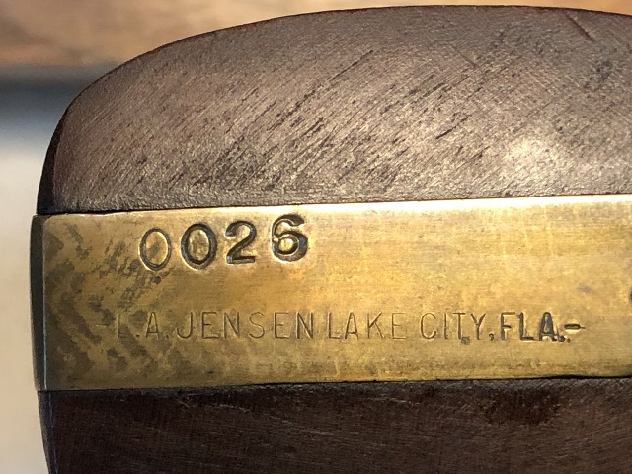 L.A. Jensen maker mark