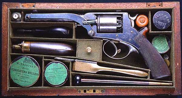 Adams Revolver Cased Set with wads
