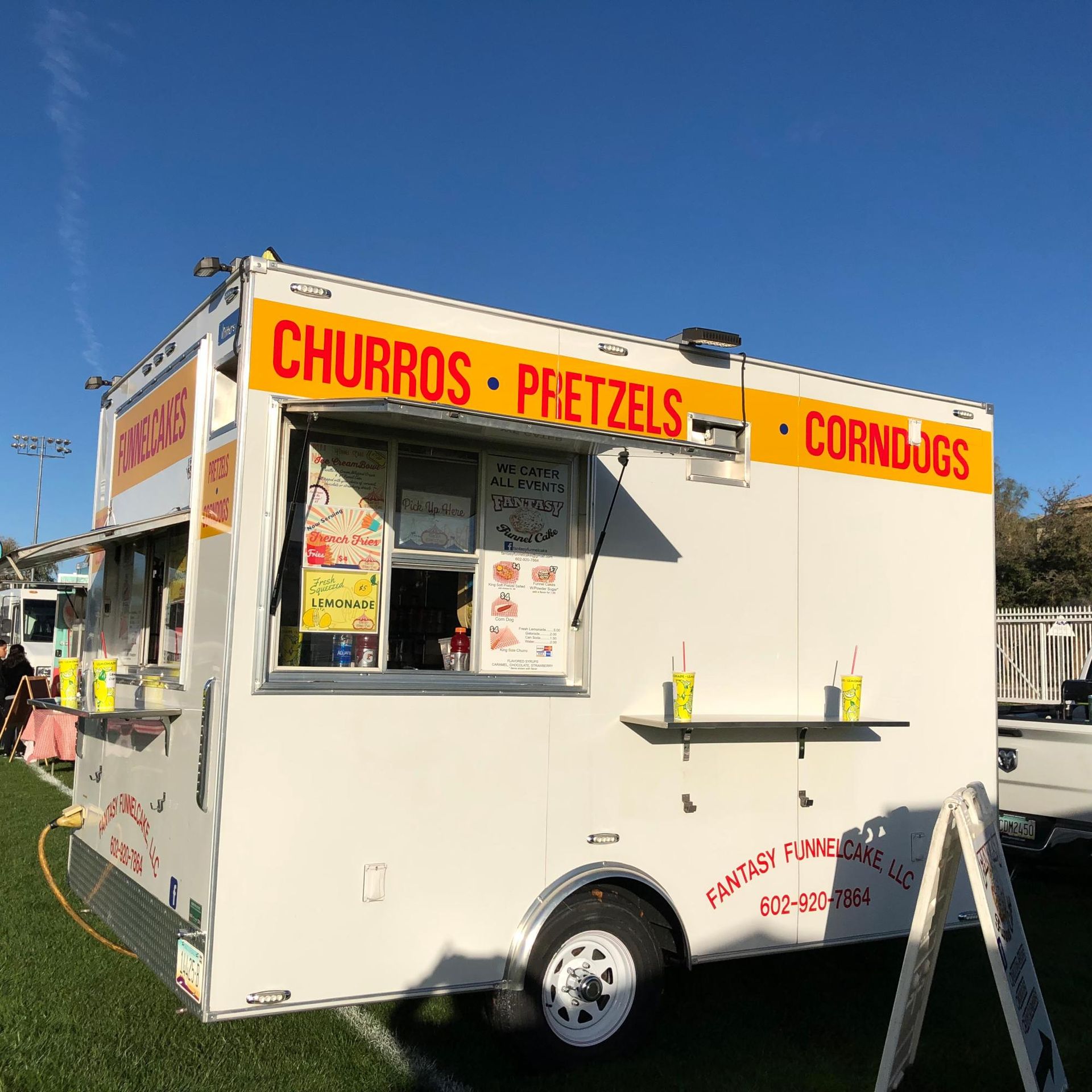 Fantasy Funnel Cake LLC food truck logo