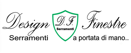 Design DF Finestre Torino e Savona logo “Serramenti a portata di mano” 