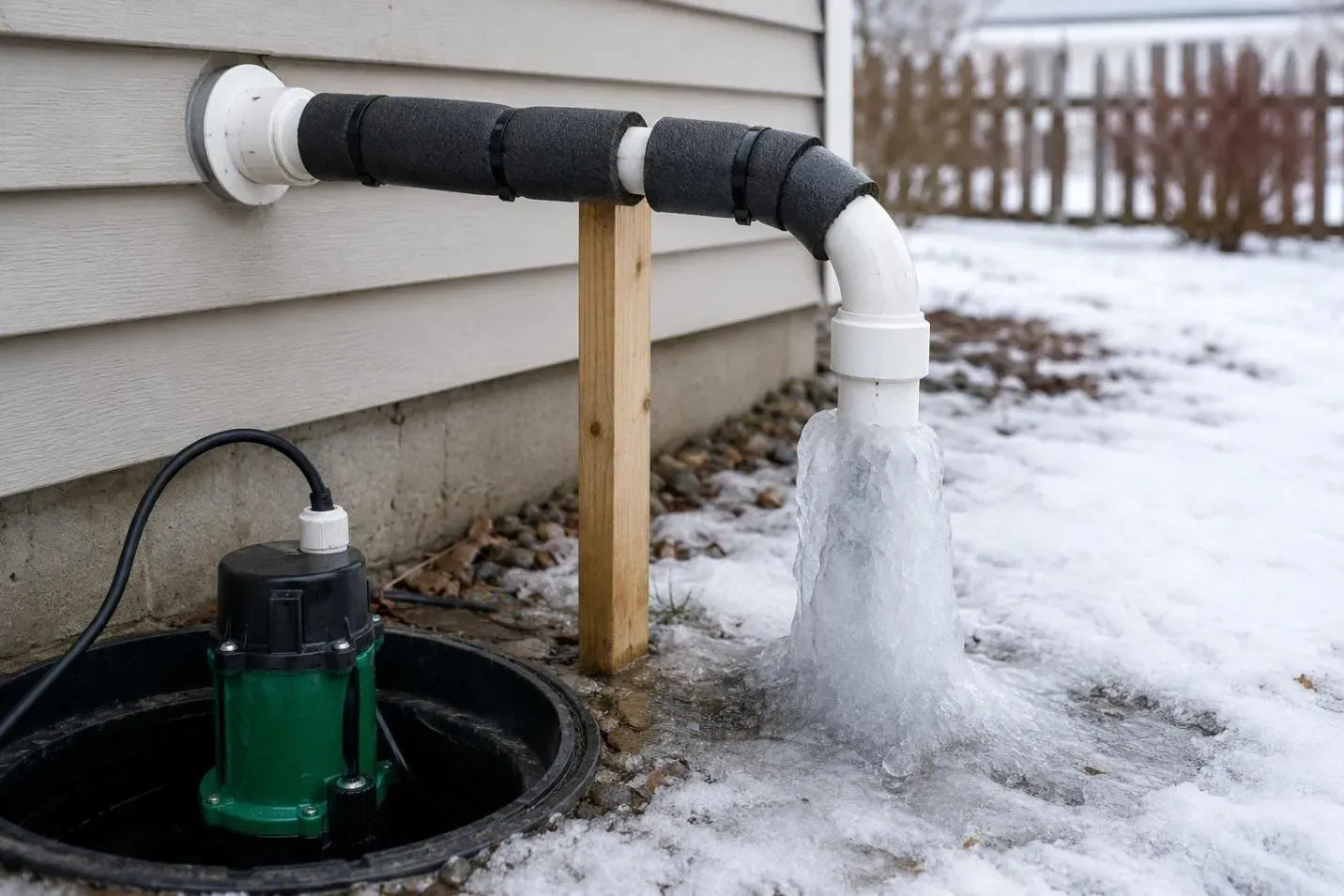 Sump Pump Discharge Lines
