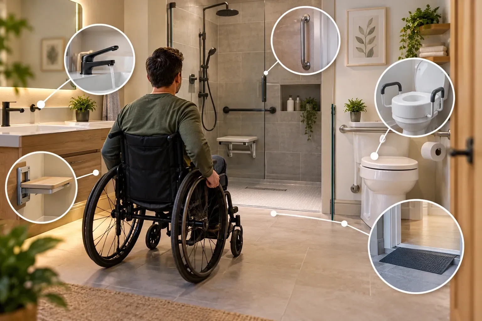 Wheelchair-Accessible Bathroom