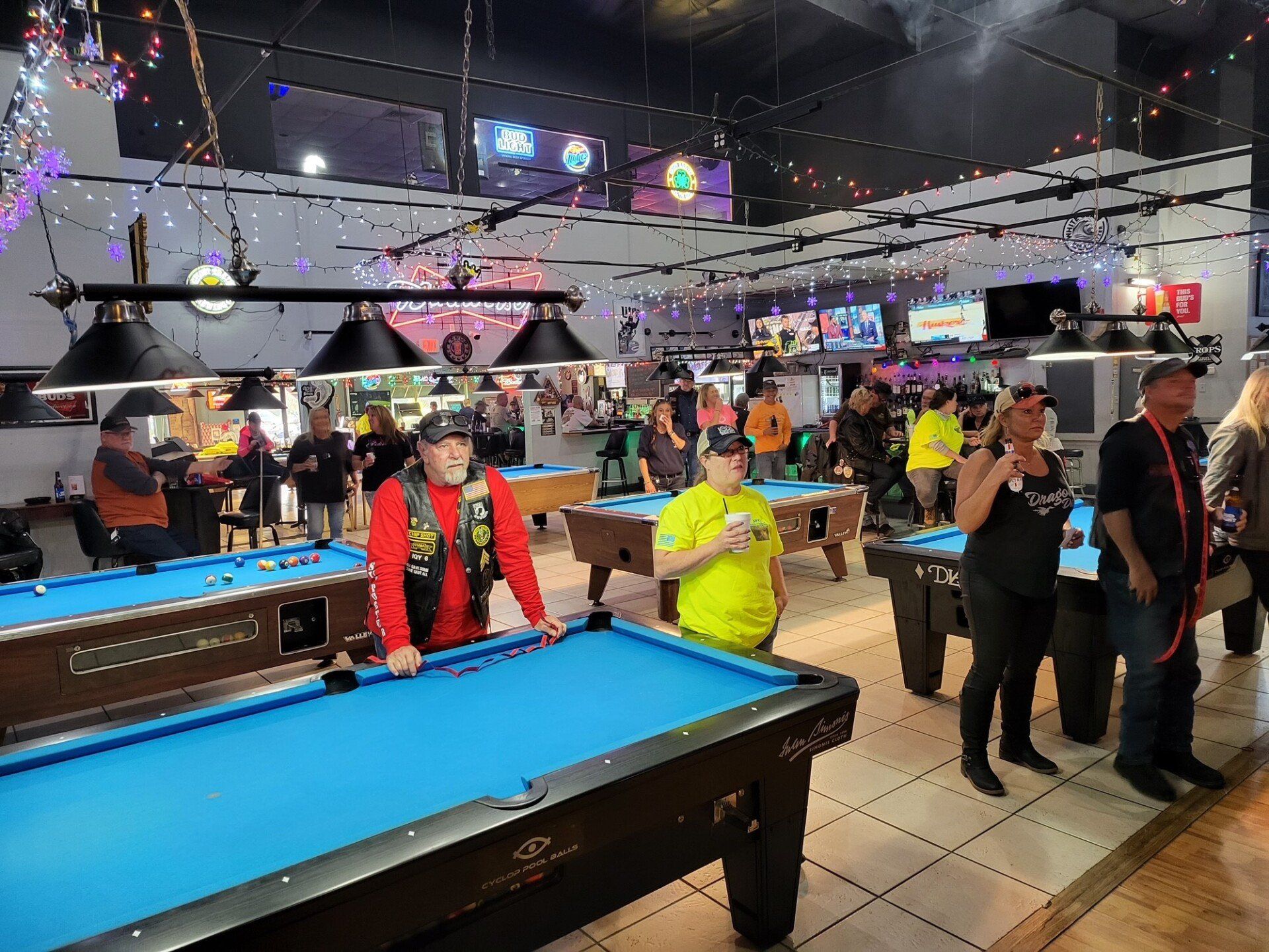Some People At The Bar Playing Billiards | Foley, AL | The Office Lounge