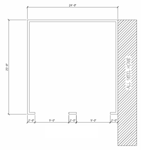 Garage Floor Plan #2B — Assign Commercial Group — Jacksonville, Florida Garage Floor Plan #2B — Assign Commercial Group — Jacksonville, Florida