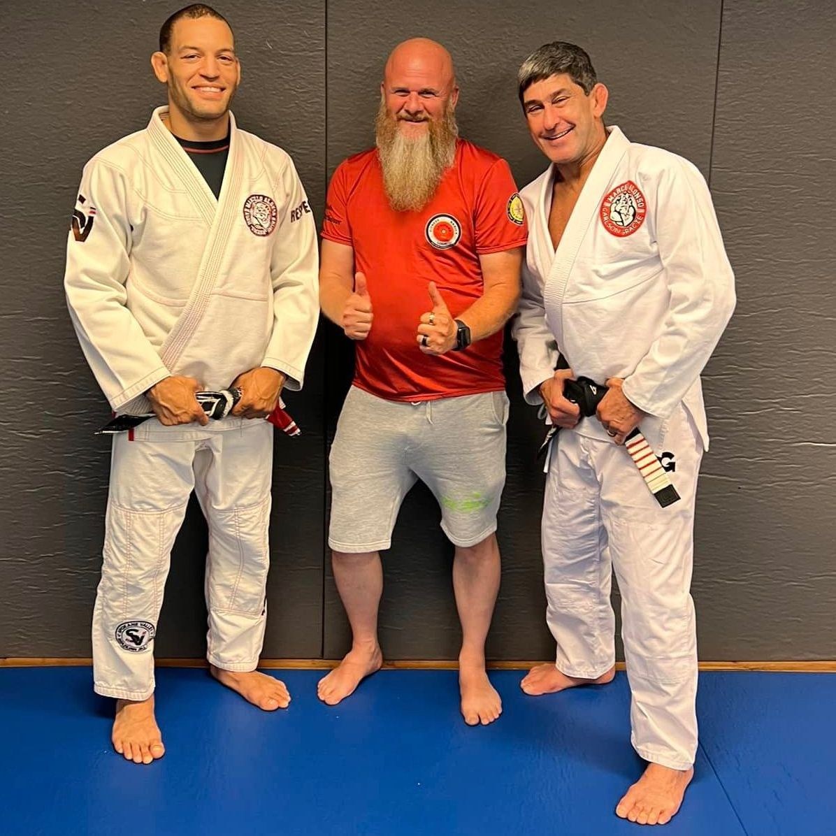proud team of mixed martial arts students gathered
