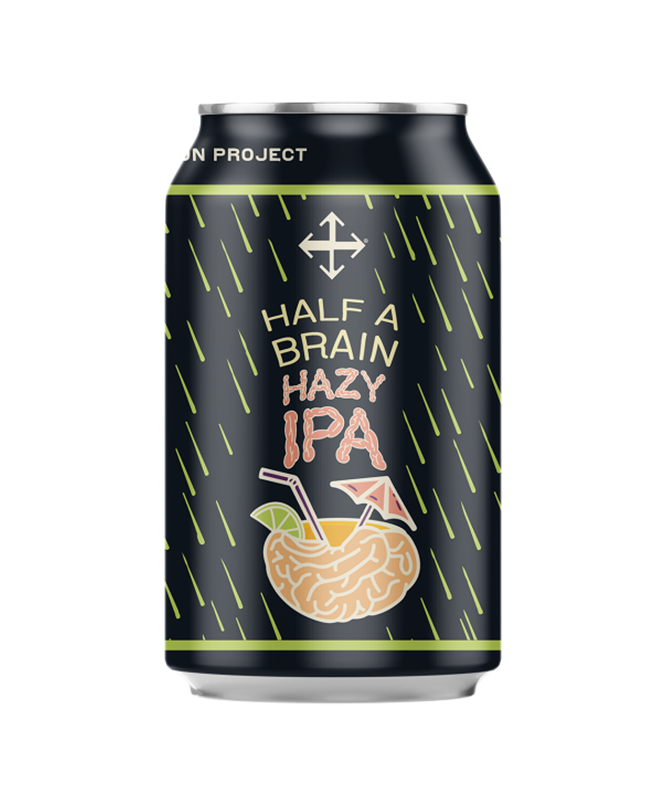 Black beer can with 