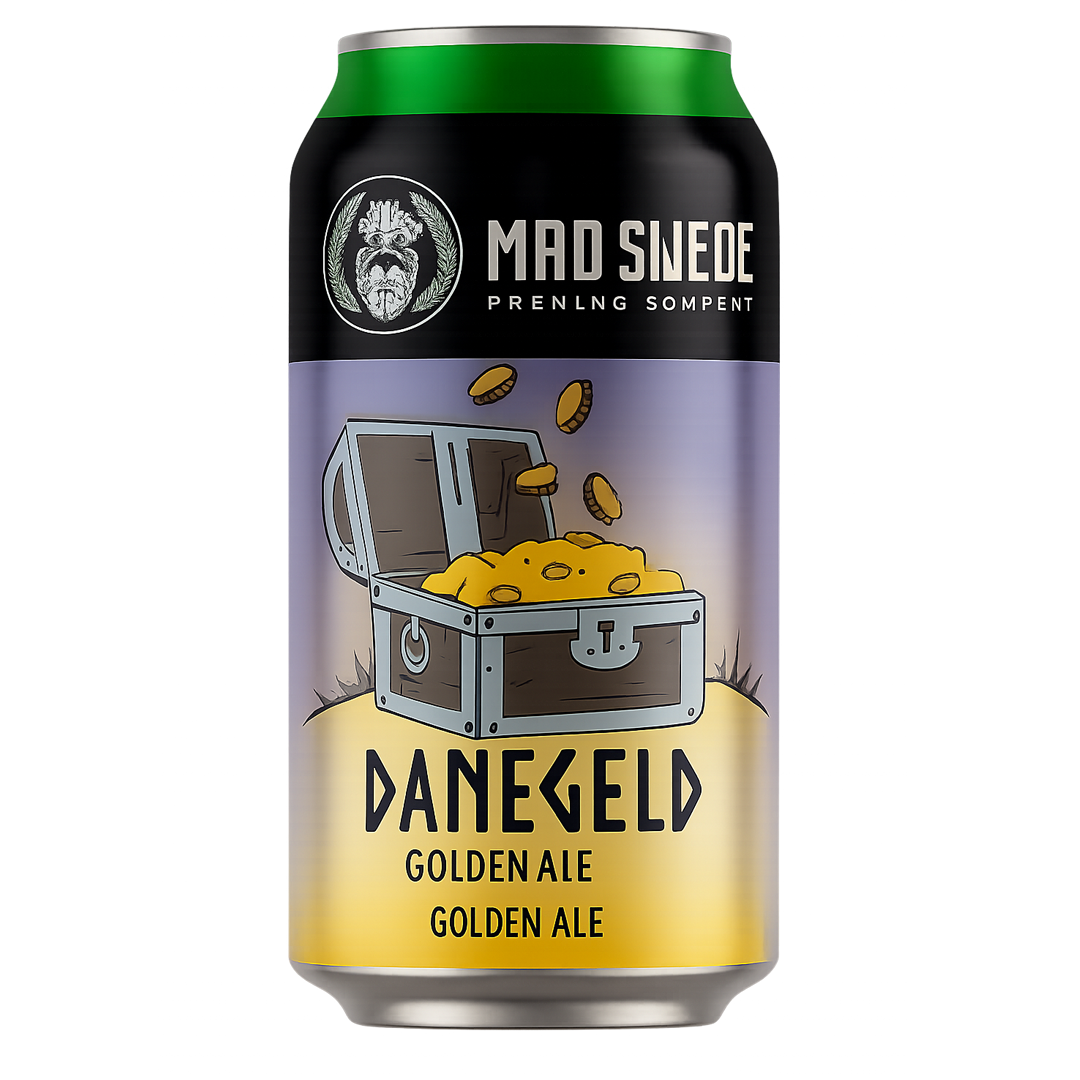 Beer can labeled 