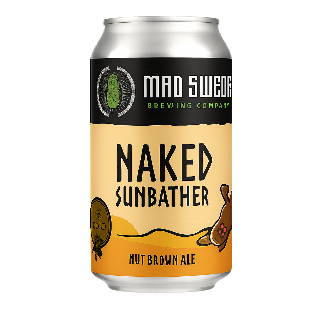 Beer can labeled 