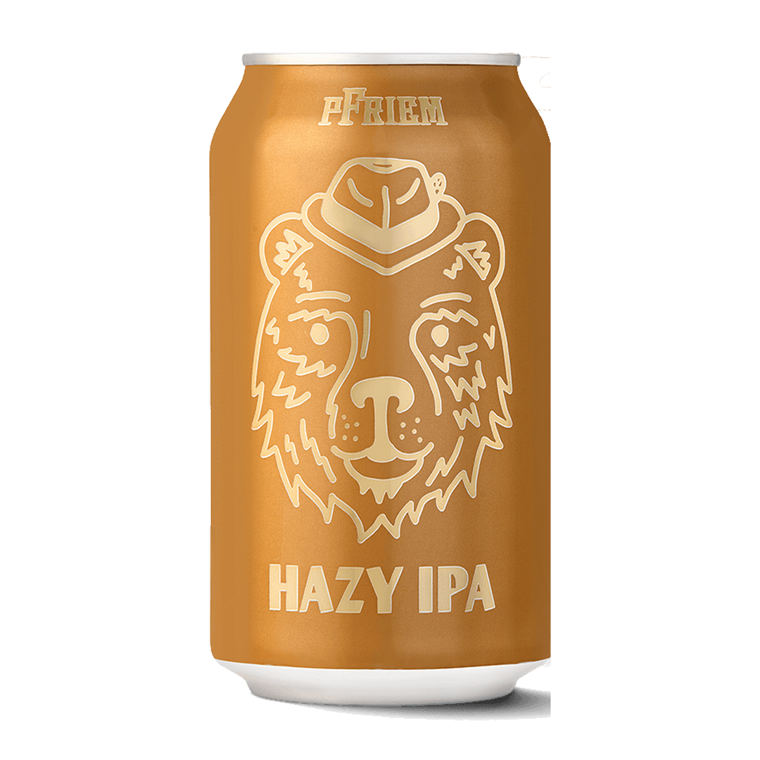 Beer can labeled 