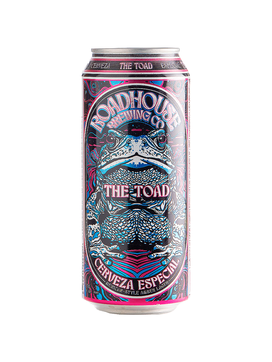 Beer can labeled 