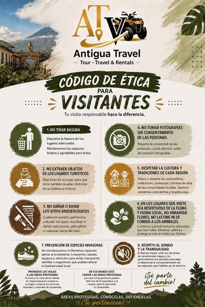 Código de ética para visitantes de Antigua Travel GT en Antigua Guatemala