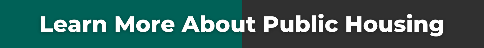 Green banner with white text reading “Learn More About Public Housing”