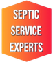 Orange and red hexagon with "SEPTIC SERVICE EXPERTS" in white text.