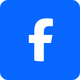 Facebook logo, white