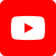 YouTube logo: red square with white rounded rectangle and red play button.