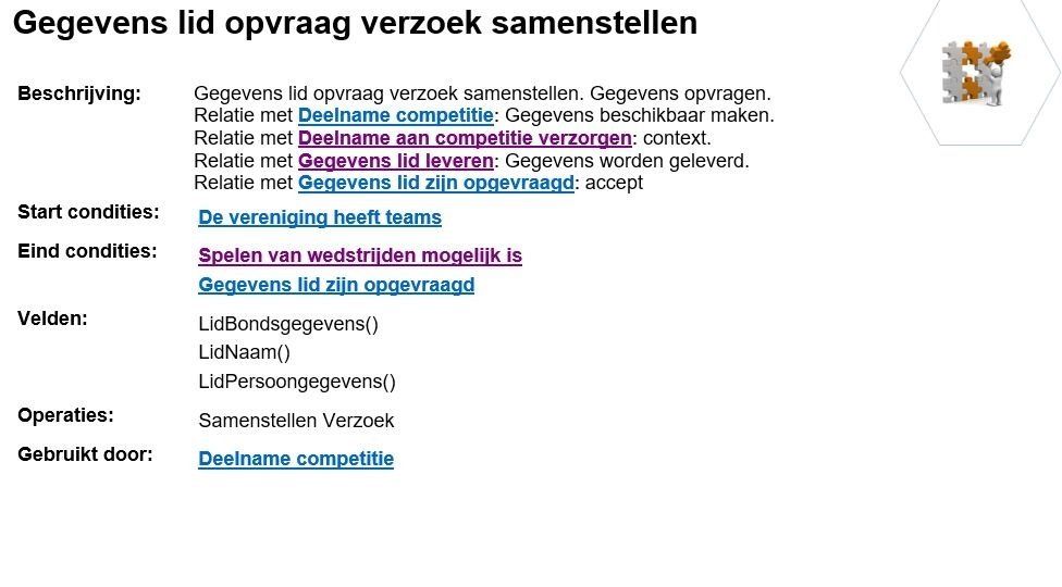 Gegevens lid opvragen verzoek samenstellen