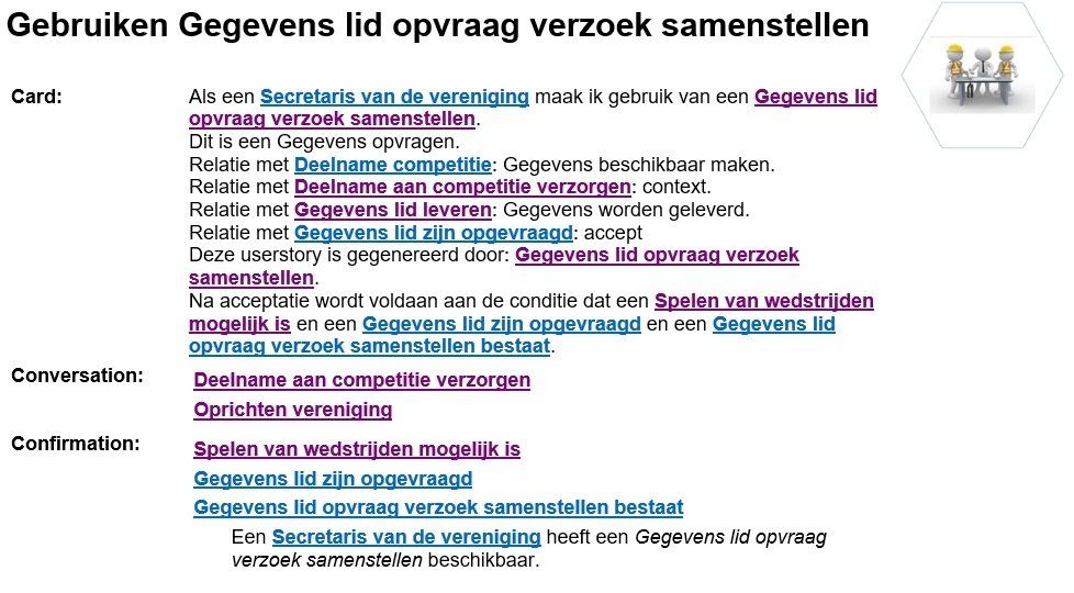 Gegevens lid opvragen verzoek samenstellen