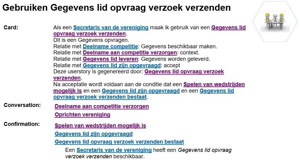 Gegevens lid opvragen verzoek verzenden