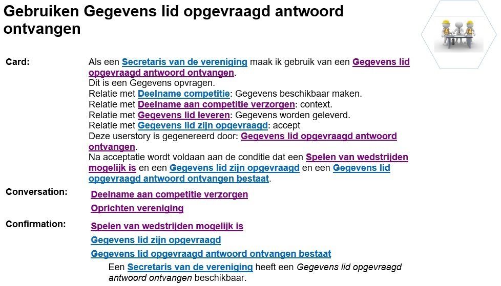 Gegevens lid opvragen antwoord ontvangen