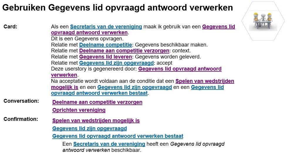 Gegevens lid opvragen antwoord verwerken