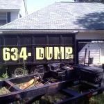 Yellow dump truck with