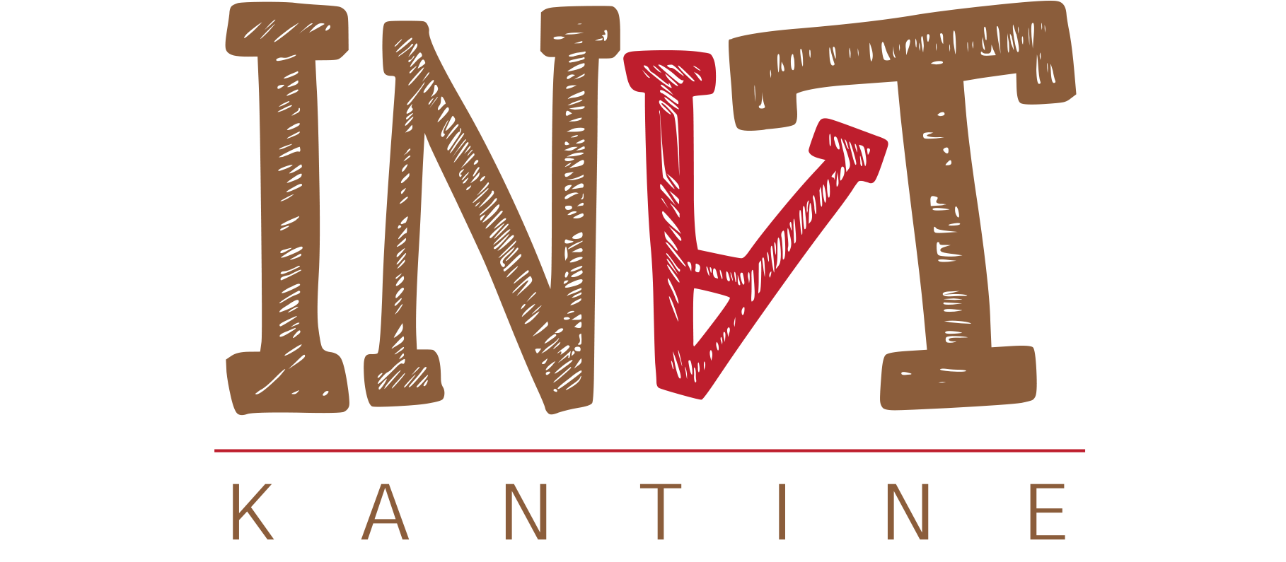 Stylized “INAT” logo in brown and red with “KANTINE” beneath it