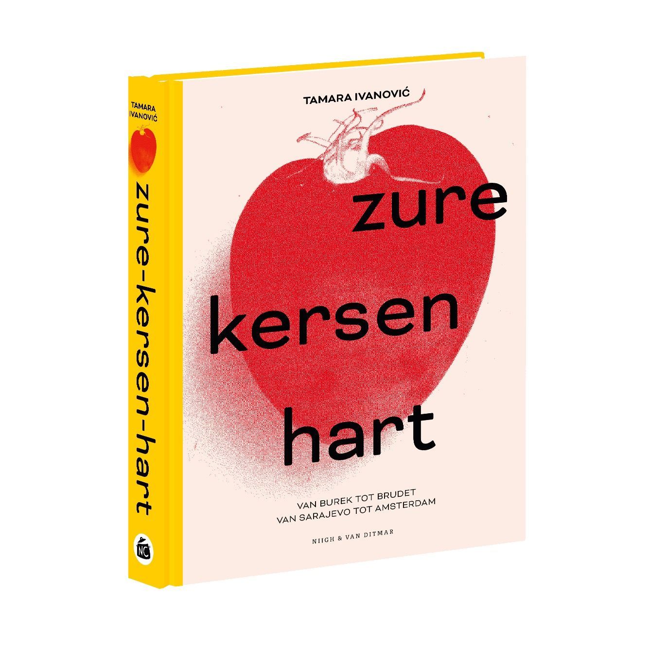 Book cover with red heart and Dutch title 